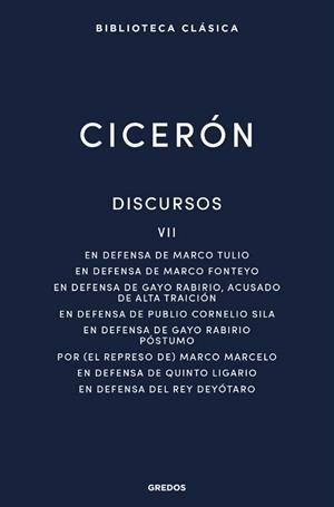 DISCURSOS VII | 9788424999049 | CICERÓN, MARCO TULIO | Llibreria L'Odissea - Libreria Online de Vilafranca del Penedès - Comprar libros