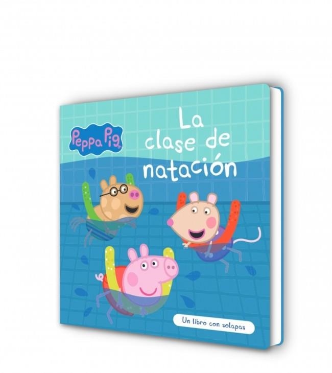PEPPA PIG LIBRO DE CARTÓN CON SOLAPAS LA CLASE DE NATACIÓN | 9788448870430 | HASBRO | Llibreria Online de Vilafranca del Penedès | Comprar llibres en català