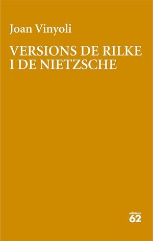 VERSIONS DE RILKE | 9788429782639 | VINYOLI PLADEVALL, JOAN | Llibreria L'Odissea - Libreria Online de Vilafranca del Penedès - Comprar libros