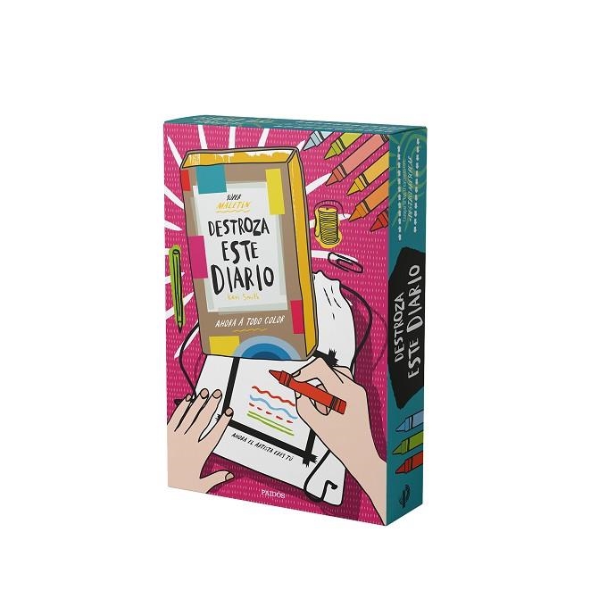 SÚPER MALETÍN DESTROZA ESTE DIARIO AHORA A TODO COLOR | 9788449343940 | SMITH, KERI | Llibreria L'Odissea - Libreria Online de Vilafranca del Penedès - Comprar libros