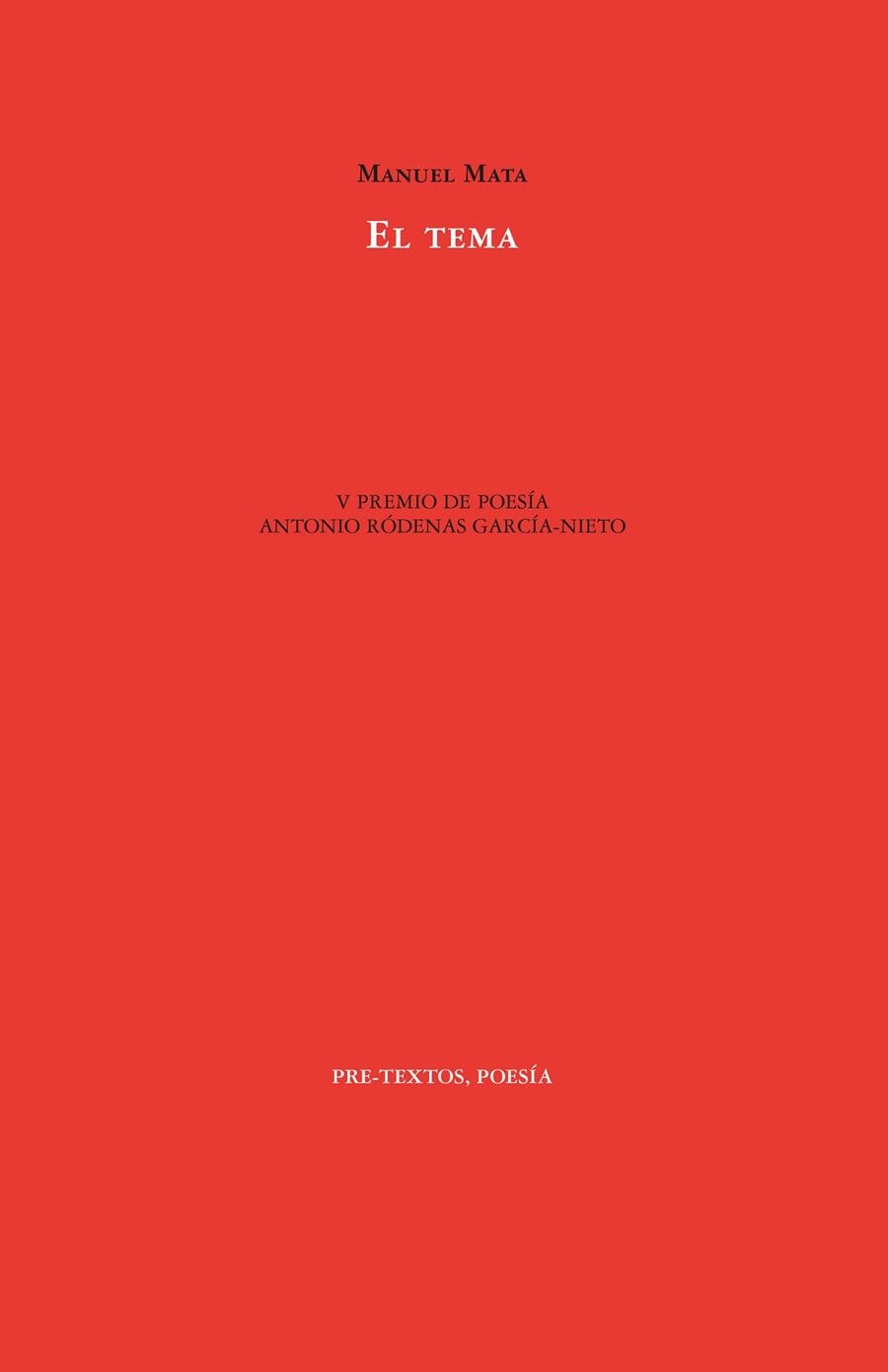 EL TEMA | 9788410309616 | MATA PIÑEIRO, MANUEL | Llibreria Online de Vilafranca del Penedès | Comprar llibres en català