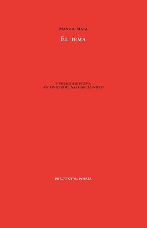 EL TEMA | 9788410309616 | MATA PIÑEIRO, MANUEL | Llibreria Online de Vilafranca del Penedès | Comprar llibres en català