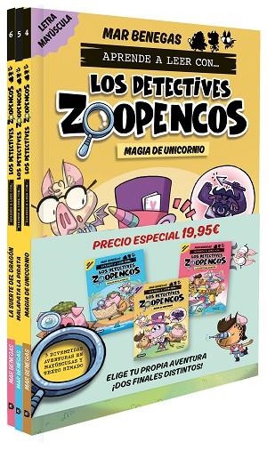 PACK APRENDE A LEER CON... ¡ LOS DETECTIVES ZOOPENCOS ! 4 5 Y 6 EN LETRA MAYÚSCULA | 9788408299226 | BENEGAS, MAR | Llibreria L'Odissea - Libreria Online de Vilafranca del Penedès - Comprar libros