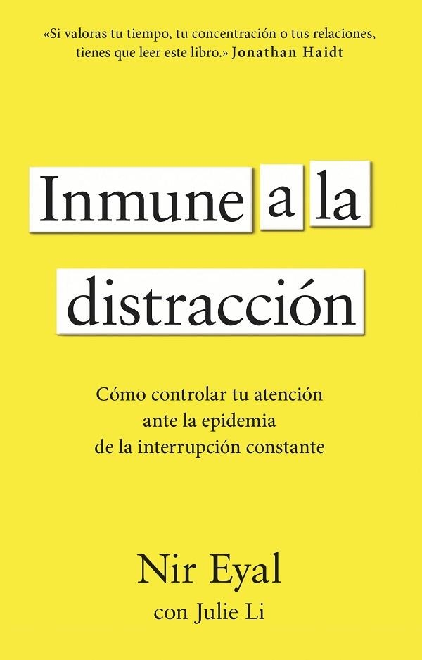 INMUNE A LA DISTRACCIÓN | 9788411003933 | EYAL, NIR | Llibreria Online de Vilafranca del Penedès | Comprar llibres en català