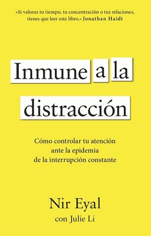 INMUNE A LA DISTRACCIÓN | 9788411003933 | EYAL, NIR | Llibreria Online de Vilafranca del Penedès | Comprar llibres en català