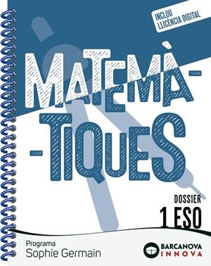 SOPHIE GERMAIN 1 ESO. DOSSIER. MATEMÀTIQUES | 9788448962395 | COLERA, JOSÉ/GAZTELU, IGNACIO/COLERA, RAMÓN | Llibreria Online de Vilafranca del Penedès | Comprar llibres en català
