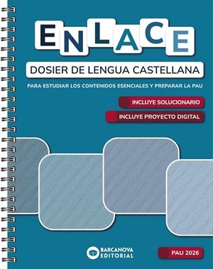 ENLACE. DOSIER DE LENGUA CASTELLANA. BACHILLERATO 2026 | 9788448964931 | CÁNOVAS, GERMÁN/CALVO, IRENE | Llibreria L'Odissea - Libreria Online de Vilafranca del Penedès - Comprar libros