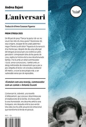L'ANIVERSARI | 9788419332950 | BAJANI, ANDREA | Llibreria L'Odissea - Libreria Online de Vilafranca del Penedès - Comprar libros