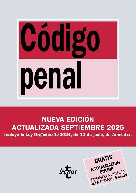 CÓDIGO PENAL | 9788430993093 | EDITORIAL TECNOS | Llibreria L'Odissea - Libreria Online de Vilafranca del Penedès - Comprar libros