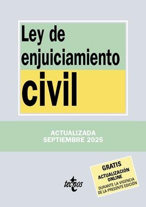 LEY DE ENJUICIAMIENTO CIVIL | 9788430993178 | EDITORIAL TECNOS | Llibreria Online de Vilafranca del Penedès | Comprar llibres en català