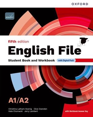 ENGLISH FILE 5TH EDITION A1/A2. STUDENT'S BOOK AND WORKBOOK AND DIGITAL WITH KEY | 9780194148030 | VV. AA | Llibreria Online de Vilafranca del Penedès | Comprar llibres en català