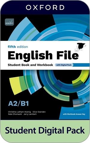 ENGLISH FILE 5TH EDITION A2/B1. STUDENT'S BOOK AND WORKBOOK AND DIGITAL WITH KEY | 9780194145510 | VV. AA | Llibreria Online de Vilafranca del Penedès | Comprar llibres en català