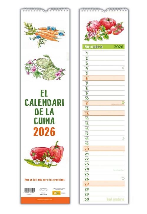 CALENDARI 2026 DE LA CUINA | 8437005675261 | Llibreria Online de Vilafranca del Penedès | Comprar llibres en català