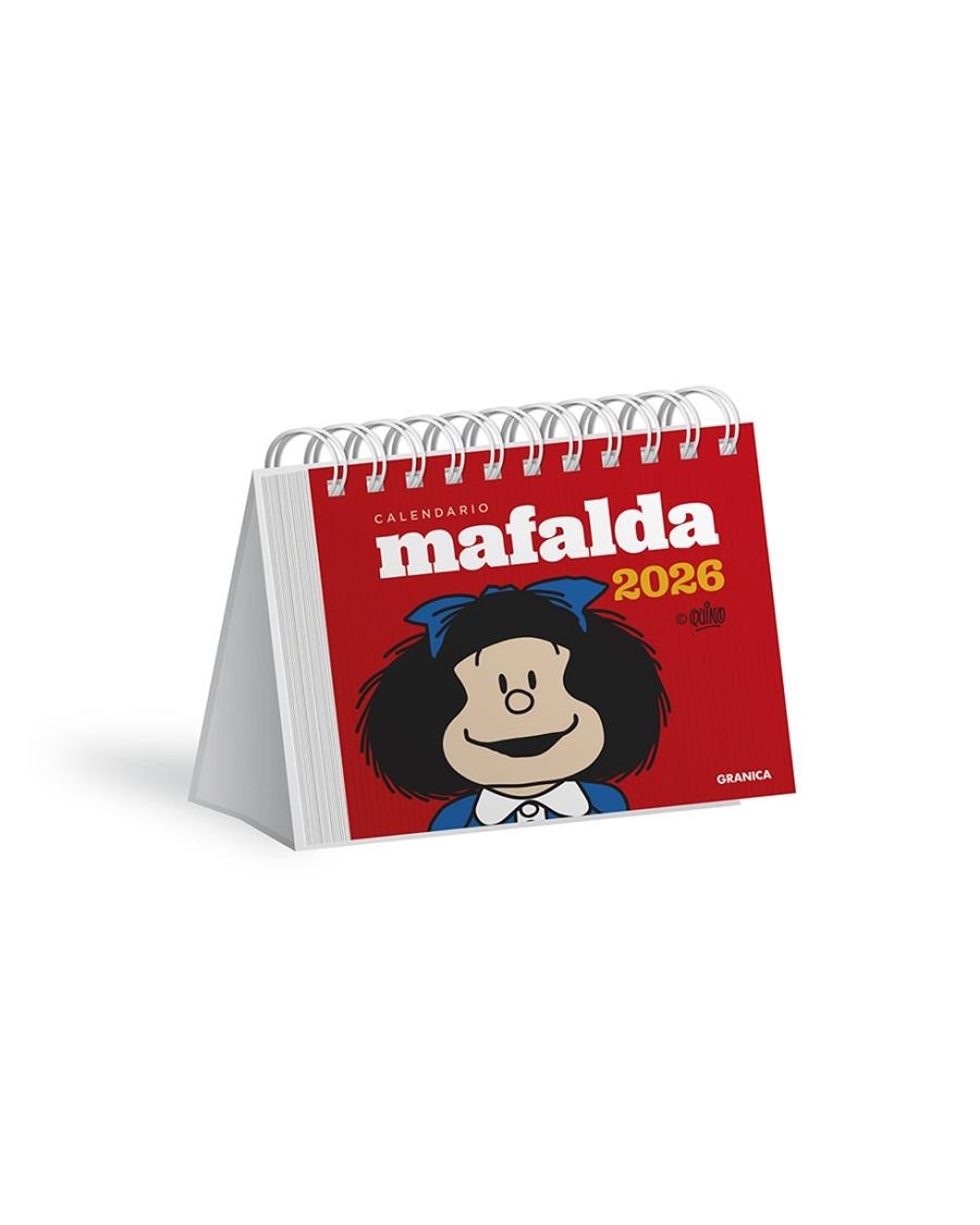MAFALDA 2026, CALENDARIO ESCRITORIO ROJO | 9786316693181 | QUINO | Llibreria L'Odissea - Libreria Online de Vilafranca del Penedès - Comprar libros