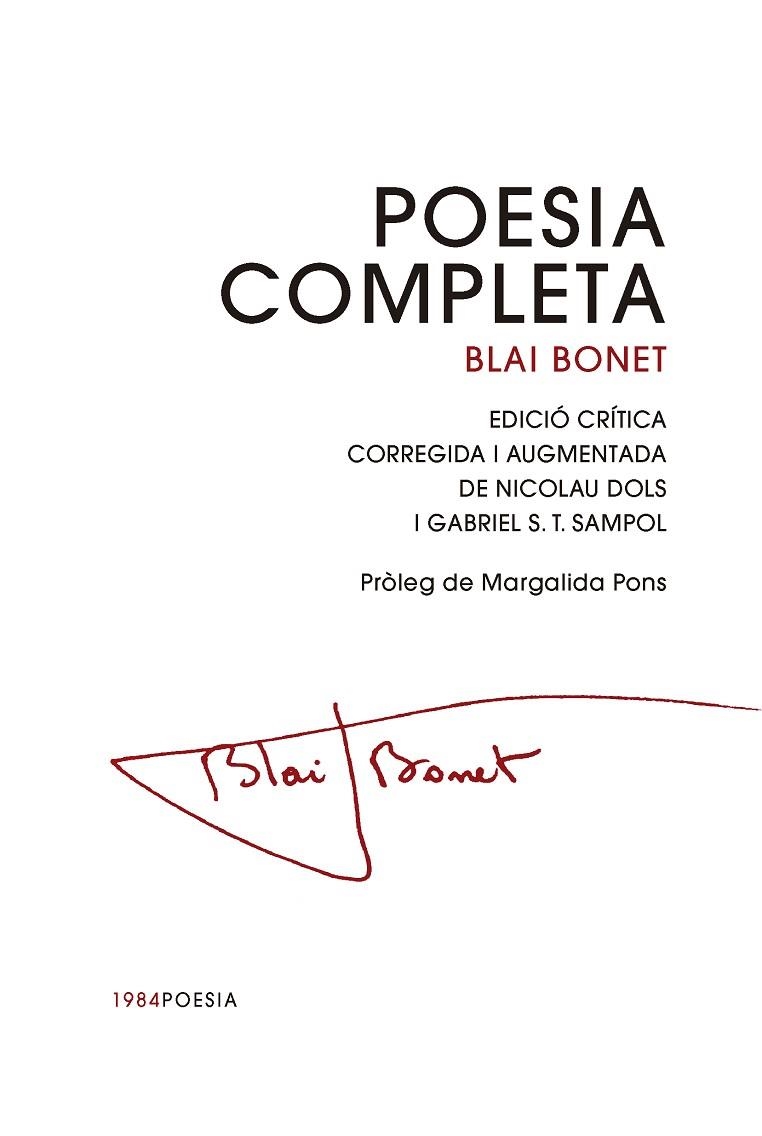POESIA COMPLETA | 9791387757144 | BONET, BLAI | Llibreria Online de Vilafranca del Penedès | Comprar llibres en català