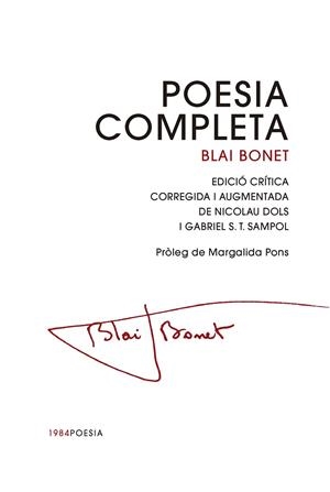POESIA COMPLETA | 9791387757144 | BONET, BLAI | Llibreria Online de Vilafranca del Penedès | Comprar llibres en català