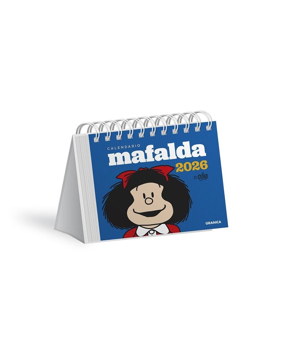MAFALDA 2026, CALENDARIO ESCRITORIO AZUL | 9786316693198 | QUINO | Llibreria L'Odissea - Libreria Online de Vilafranca del Penedès - Comprar libros