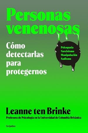 PERSONAS VENENOSAS | 9788425373947 | TEN BRINKE, LEANNE | Llibreria Online de Vilafranca del Penedès | Comprar llibres en català