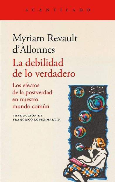 LA DEBILIDAD DE LO VERDADERO | 9791387964252 | REVAULT D'ALLONNES, MYRIAM | Llibreria Online de Vilafranca del Penedès | Comprar llibres en català
