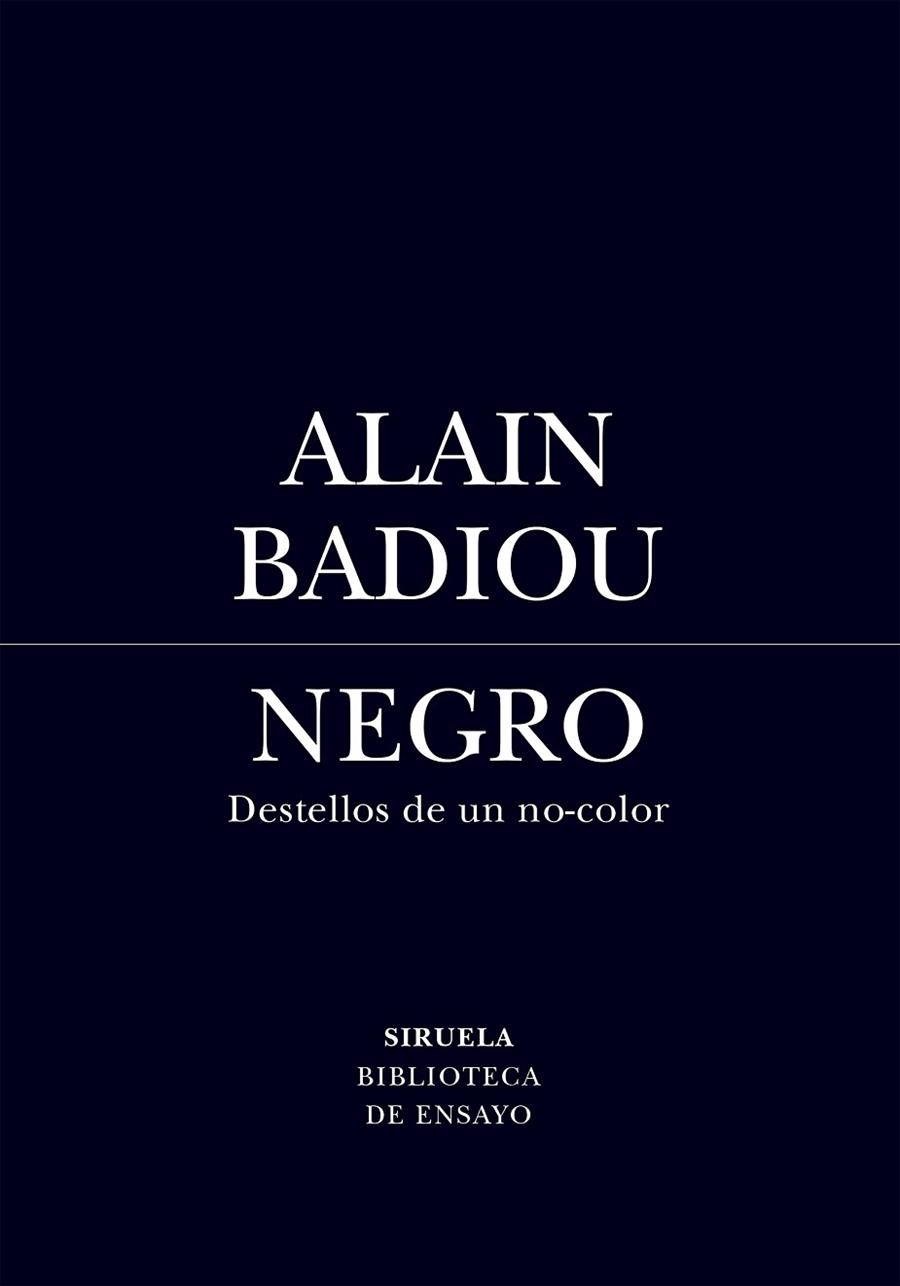 NEGRO | 9791388032127 | BADIOU, ALAIN | Llibreria Online de Vilafranca del Penedès | Comprar llibres en català