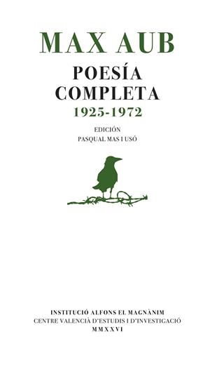 MAX AUB POESÍA COMPLETA (1925-1972) | 9788411561266 | Llibreria L'Odissea - Libreria Online de Vilafranca del Penedès - Comprar libros
