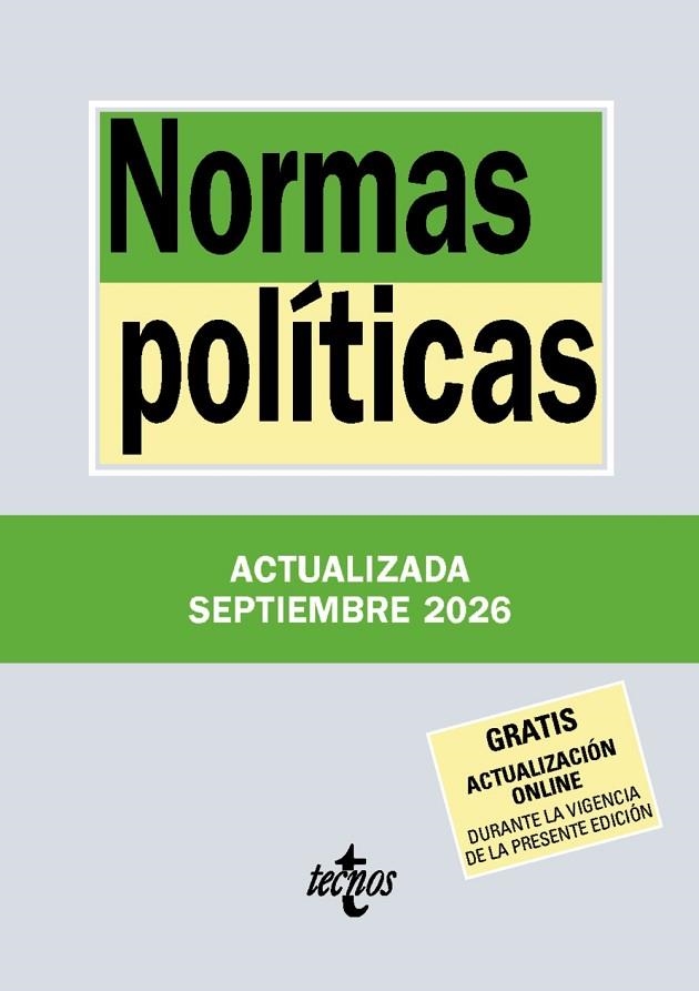 NORMAS POLÍTICAS | 9788430994434 | EDITORIAL TECNOS | Llibreria Online de Vilafranca del Penedès | Comprar llibres en català