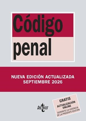 CÓDIGO PENAL | 9788430994458 | EDITORIAL TECNOS | Llibreria Online de Vilafranca del Penedès | Comprar llibres en català