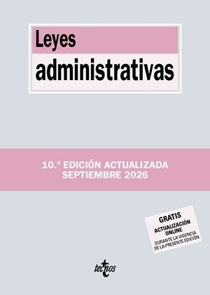 LEYES ADMINISTRATIVAS | 9788430994519 | EDITORIAL TECNOS | Llibreria Online de Vilafranca del Penedès | Comprar llibres en català
