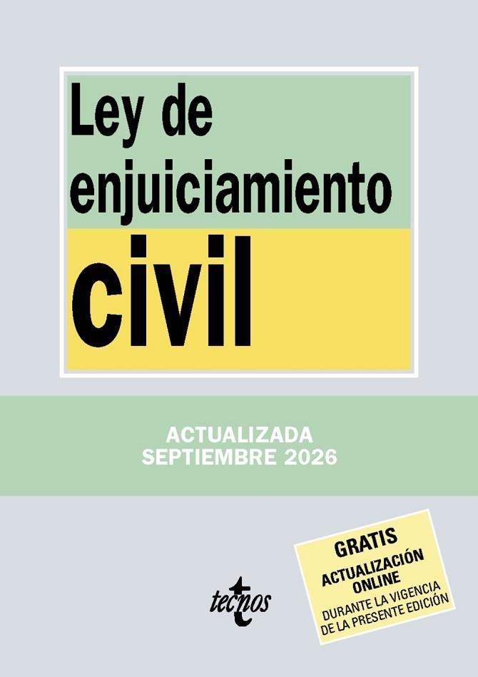 LEY DE ENJUICIAMIENTO CIVIL | 9788430994526 | EDITORIAL TECNOS | Llibreria Online de Vilafranca del Penedès | Comprar llibres en català