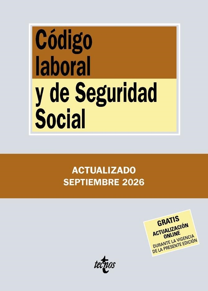 CÓDIGO LABORAL Y DE SEGURIDAD SOCIAL | 9788430994540 | EDITORIAL TECNOS | Llibreria Online de Vilafranca del Penedès | Comprar llibres en català