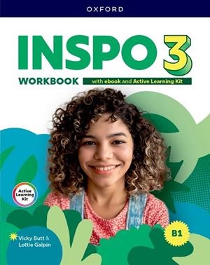 INSPO 3 WORKBOOK WITH EBOOK AND ACTIVE LEARNING KIT | 9780194190985 | BUTT, VICKY/GALPIN, LOTTIE | Llibreria Online de Vilafranca del Penedès | Comprar llibres en català