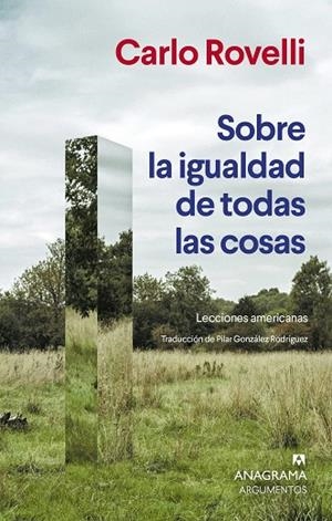 SOBRE LA IGUALDAD DE TODAS LAS COSAS | 9788433951007 | ROVELLI, CARLO | Llibreria L'Odissea - Libreria Online de Vilafranca del Penedès - Comprar libros