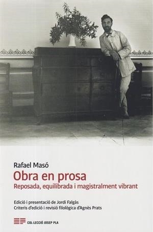 OBRA EN PROSA | 9788418734632 | MASÓ, RAFAEL | Llibreria Online de Vilafranca del Penedès | Comprar llibres en català