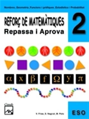REFORÇ DE MATEMATIQUES 2 ESO REPASSA I APROVA | 9788421833315 | FRIAS ; NAGRUK ; POLO | Llibreria L'Odissea - Libreria Online de Vilafranca del Penedès - Comprar libros